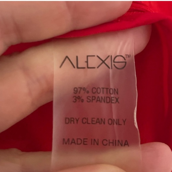 ALEXIS Caterina Dress Wrap Asymmetric Hem in Red size S - Picture 6 of 8